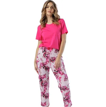 Pánské pyžamo DÁMSKÉ PYŽAMO NORA 1580 amarant 2XL