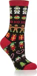 Dámské ponožky HEAT HOLDERS-1 PACK-WOMEN LITE GINGERBREAD-CHRISTMAS SOCKS Černá 37/42