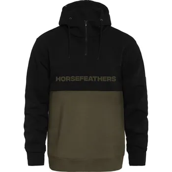 Pánská mikina HORSEFEATHERS FULTON BURNT OLIVE pánská mikina
