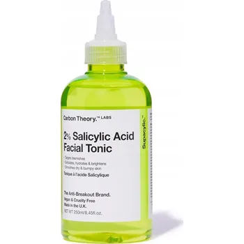Přípravek na čištění pleti a oči Pleťové tonikum s 2% kyselinou salicylovou Supacylic Carbon Theory