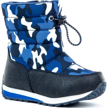 Pánská zimní obuv Dětské vysoké zimní boty WOJTYLKO-Madron navy Modrá 30