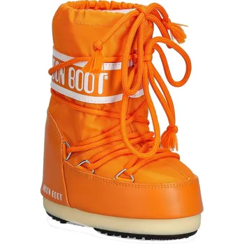 Dívčí sněhule Dětské vysoké zimní boty MOON BOOT-ICON NYLON, 090 sunny orange Oranžová 27/30