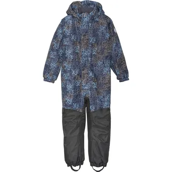 Snowboardové kalhoty Chlapecký zimní overal COLOR KIDS-Coverall - AOP, stone blue Modrá 110
