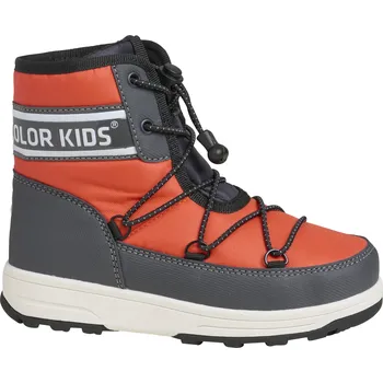 Dámské holínky Dětské vysoké zimní boty COLOR KIDS-Boots W. String, orange Oranžová 35