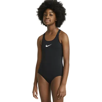 Dámské plavky Dívčí plavecké jednodílné plavky NIKE SWIM-RACERBACK ONE PIECE BLACK-BLACK Černá XS
