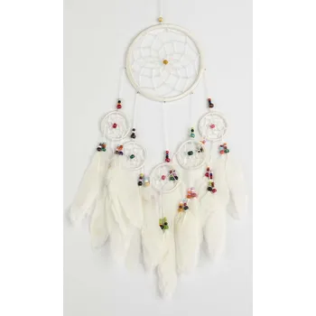 Lapač snů Lapač snů CIRCLES bílá/ délka 39 cm