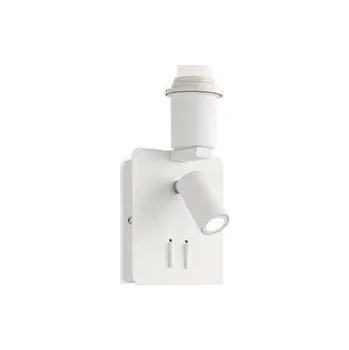 Stojací lampa LED Nástěnné svítidlo Ideal Lux Gea MAP2 Square Bianco 239521 3W 130lm 3000K E27 1x60W IP20 hranaté bílé - IDEALLUX