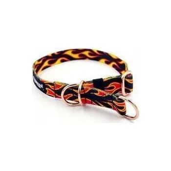 Obojek pro psa Polostahovací obojek Plameny Dog On Fire S/M