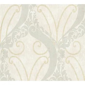 Tapeta TAPETA ZLATÁ BÉŽOVÁ ORNAMENT STYL BOHO VLIESOVÁ