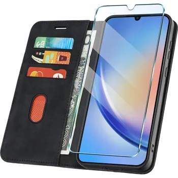 Pouzdro na mobilní telefon Flipové pouzdro KrainaGSM pro Samsung Galaxy A34 5G, černé