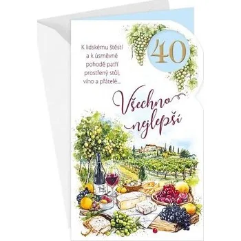 ARGUS Přání k 40.narozeninám 15-6581c40