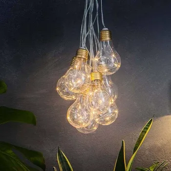 Venkovní osvětlení SolarCentre Solární LED řetěz SolarCentre LVB20 Lumify Vintage s USB - 20 světel