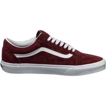 Dámská vycházková obuv VANS-UA Old Skool pig suede tawny port Červená 37