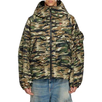 Pánská bunda BUNDA DIESEL AMWT-BERNARD-WT24 JACKET CAMOUFLAGE GREEN
