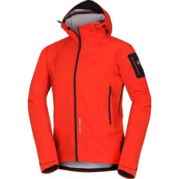 Pánská turistická softshellová bunda NORTHFINDER-FABIO-363redorange Červená XL
