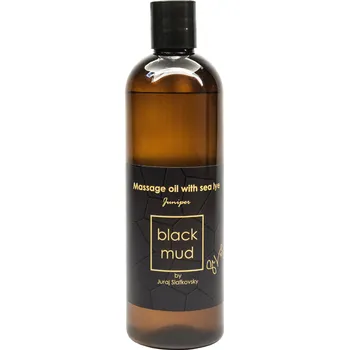 Masážní přípravek Masážní olej BLACKMUD-Massage oil with sea lye Juniper by Juraj Slafkovsky 350 ml Oranžová