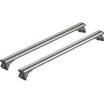 Střešní nosiče NORDRIVE SILENZIO L 128 cm stříbrné - na integrované podélníky