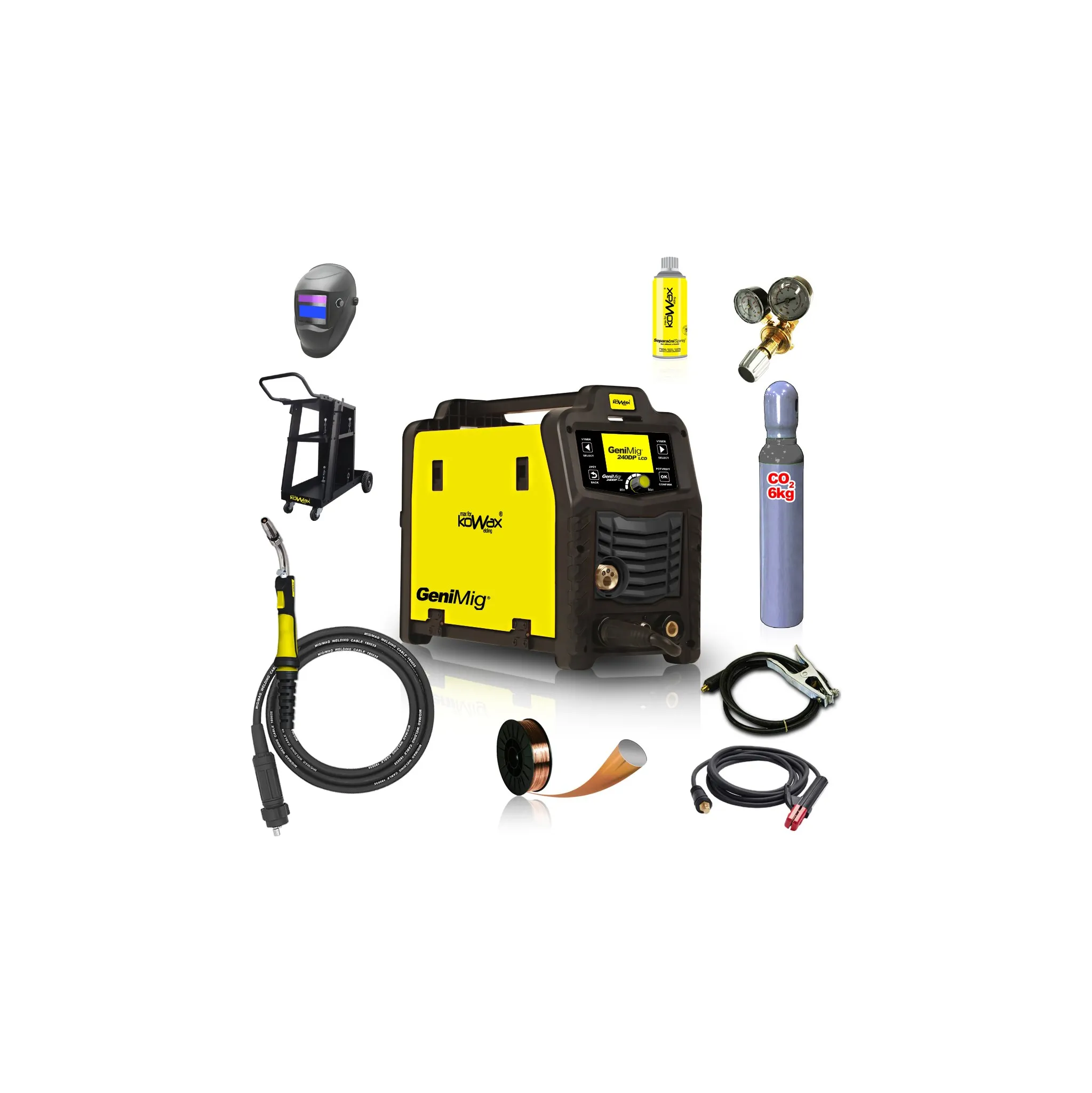 Fotografie 1 - Svářečka Kowax GeniMig 240DP LCD KWXSTGM240DP_S04Q
