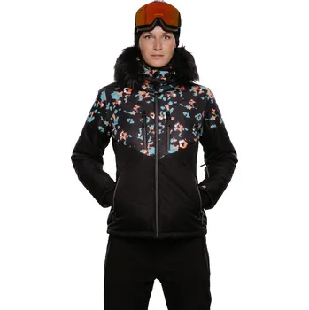Dámská lyžařská bunda AUTHORITY-SJ-GLAM W printed black Černá XL