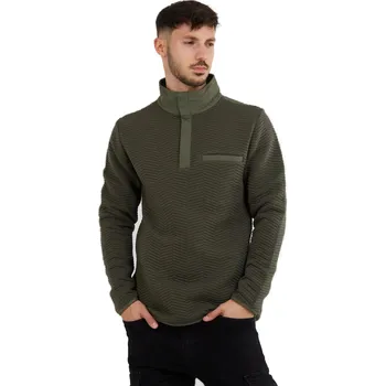 Pánská mikina Pánská mikina FUNDANGO-Vertigo Sweatshirt-590-oliv Zelená M
