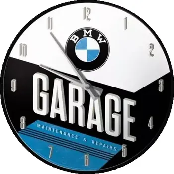 Hodiny Nástěnné hodiny BMW Garage (Hodiny na zeď BMW)