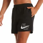 Pánské plavky NIKE SWIM-NIKE LOGO LAP 5 inch BLACK-BLACK Černá M