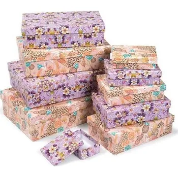 ARGUS Sada 10 ks dárkových krabic květinové 25005185