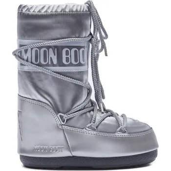 Dámská móda Juniorské vysoké zimní boty MOON BOOT-MB ICON GLANCE-JR-H001 SILVER Stříbrná 31/34