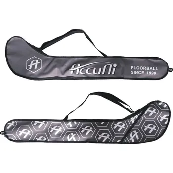 Sportovní taška Obal na florbalovou hůl ACCUFLI-FLOORBALL Stick bag - Black/Gray Černá 120 cm