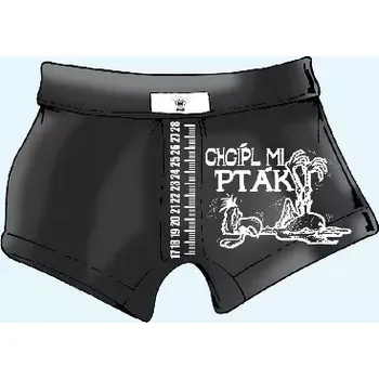 Trenýrky Trenky s metrem-Pták jed. L černá