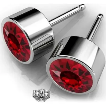 Náušnice Prosperk Náušnice ocelové červený zirkon