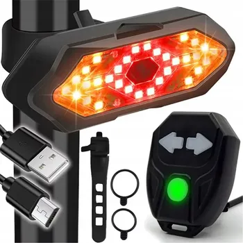 Cyklosvítilna ZADNÍ SVĚTLO NA KOLO USB B-SQUL S BLINKRY