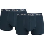 Pánské boxerky Fila MAN BOXERS 2 PACK S Tmavě modrá, Šedá