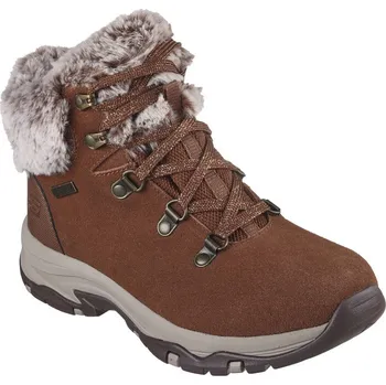 Dámská zimní obuv Dámské kotníkové zimní boty SKECHERS-Trego Falls Finest chestnut Hnědá 38