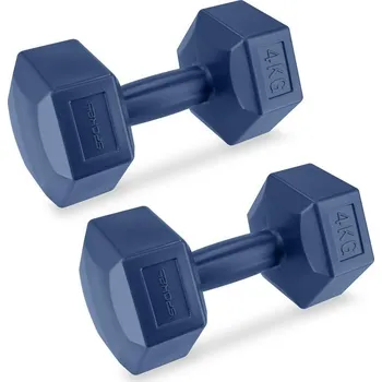 Set závaží SPOKEY-MONSTER DARK BLUE HEXA 2x 4 kg Modrá