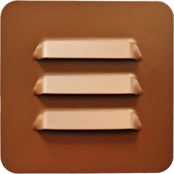 Větrací mřížka M&D Větrací mřížka se síťovinou HNĚDÁ ZN 10x10 cm