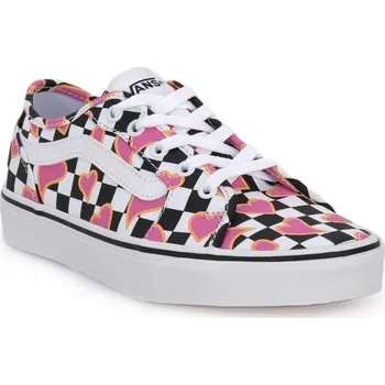 Pánská tenisová obuv Dámská rekreační obuv VANS-Filmore Decon (Hearts Checkboard) multi/white Růžová 38