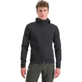 Cyklistická bunda Pánská cyklistická bunda s kapucí SPORTFUL-Metro softshell, black Černá XL