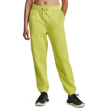Dámské tepláky UNDER ARMOUR-Essential Fleece Joggers-YLW Žlutá S