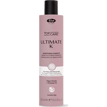 Šampon Lisap Top Care Ultimate K Maintaining Shampoo - šampon pro nepoddajné, krepaté vlasy, 250 ml