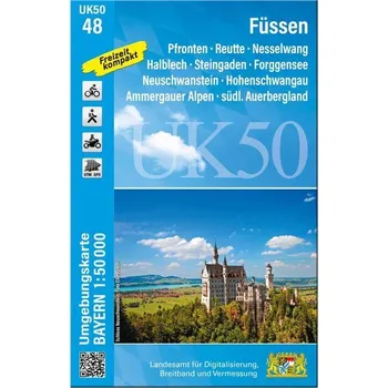 UK50-48 Füssen (Umgebungskarte 1:50000) - Landesamt für Digitalisierung, Breitband und Vermessung