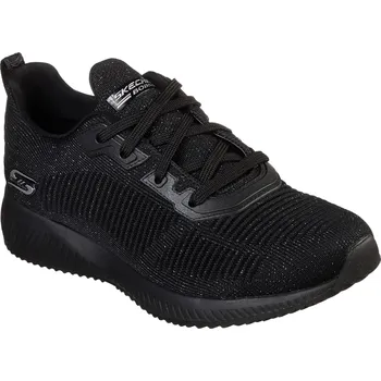 Dámská tenisová obuv Dámská rekreační obuv SKECHERS-Bobs Sport Squad Total Glam black/silver Černá 37