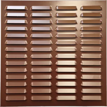 Větrací mřížka M&D Větrací mřížka se síťovinou HNĚDÁ AL 30x30 cm