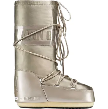 Dámská zimní obuv Dámské vysoké zimní boty MOON BOOT-ICON GLANCE, 001 platinum Stříbrná 42/44