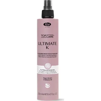 Stylingový přípravek Lisap Top Care Ultimate K Revitalizing Protective &amp; Styling Spray - revitalizačný a ochranný sprej pred teplom 250 ml