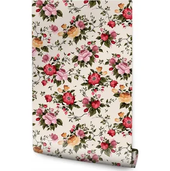 Fototapeta Tapeta Barevné Růže Malované Akvarelem /189460856