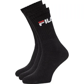 Pánské ponožky Ponožky FILA-F9505 SOCKS 3-PACK 200-Black Černá 39/42