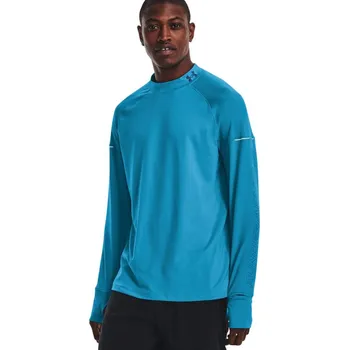 Pánské tričko Pánské běžecké tričko s dlouhým rukávem UNDER ARMOUR-UA OUTRUN THE COLD LS-BLU-1373214-419 Modrá XL