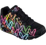 Dámská vycházková obuv SKECHERS-Uno Highlight Love black/multi Černá 39