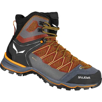 Dětská fitness obuv Pánská kotníková turistická obuv SALEWA-Mountain Trainer Lite Mid GTX M black out/carrot Oranžová 42